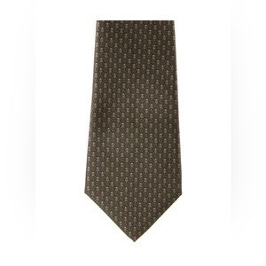 🌟 Men's Green Patterned Silk Franck Namani Tie